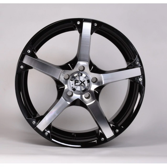 TrailFX® - FX10 Gloss Black (Size: 18x8, Offset: 40mm, Bolt Pattern: 5x3.94 in, Backspacing: 6.08 in.)