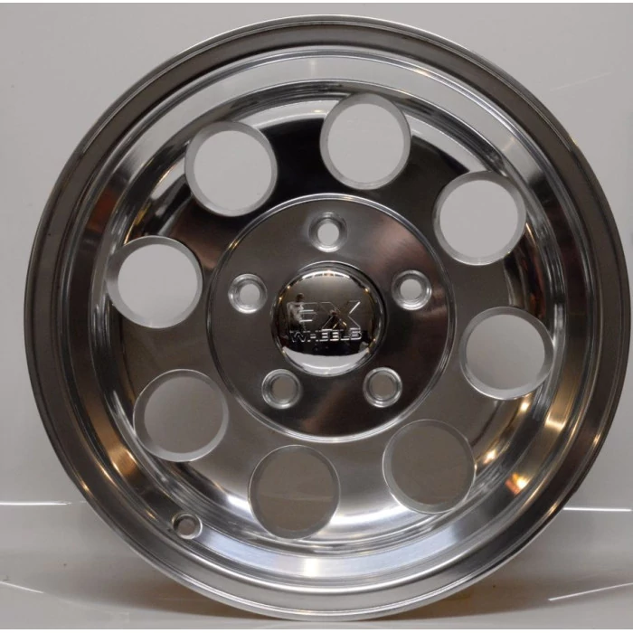 TrailFX® - FX308 Polished Chrome (Size: 15x10, Offset: -46mm, Bolt Pattern: 5x5.50 in, Backspacing: 3.69 in.)