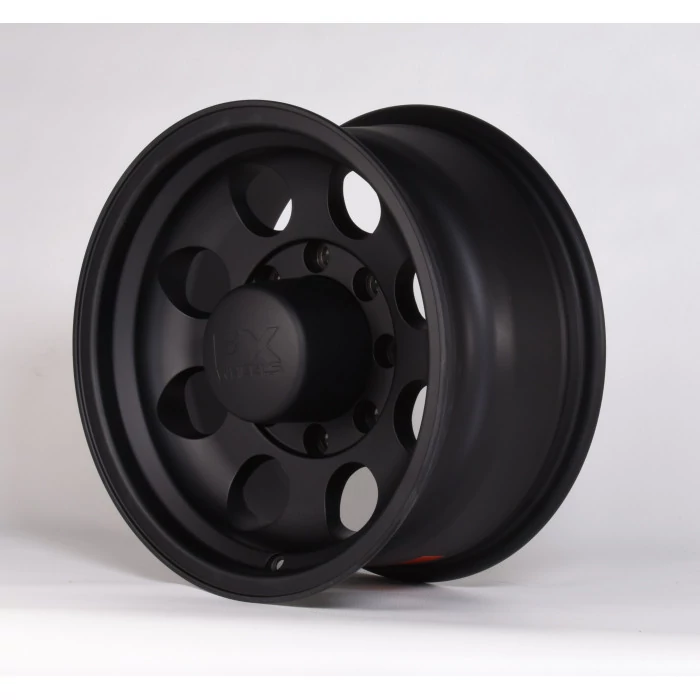 TrailFX® - FX308 Matte Black (Size: 16x8, Offset: -6mm, Bolt Pattern: 8x6.50 in, Backspacing: 4.26 in.)