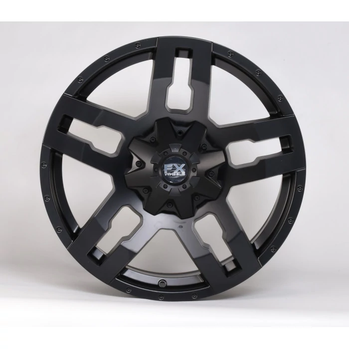 TrailFX® - FX12 Satin Black (Size: 20x9, Offset: 0mm, Bolt Pattern: 5x5.50 in, Backspacing: 5.05 in.)