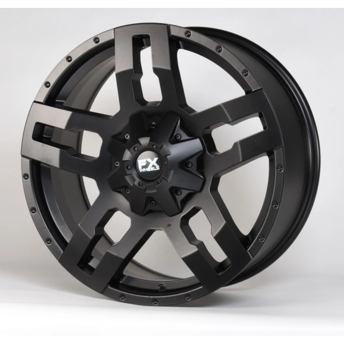 TrailFX® - FX12 Satin Black (Size: 20x9, Offset: 20mm, Bolt Pattern: 5x4.50 in, Backspacing: 5.80 in.)