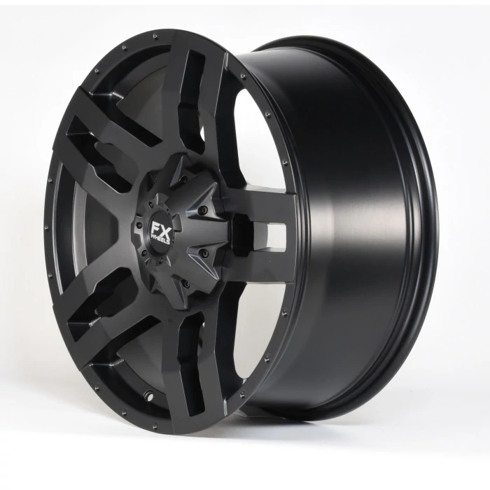 TrailFX® - FX12 Satin Black (Size: 20x9, Offset: 20mm, Bolt Pattern: 5x4.50 in, Backspacing: 5.80 in.)