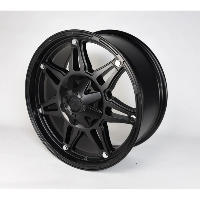 TrailFX® - FX14 Satin Black (Size: 20x9, Offset: -12mm, Bolt Pattern: 5x4.50 in, Backspacing: 4.54 in.)