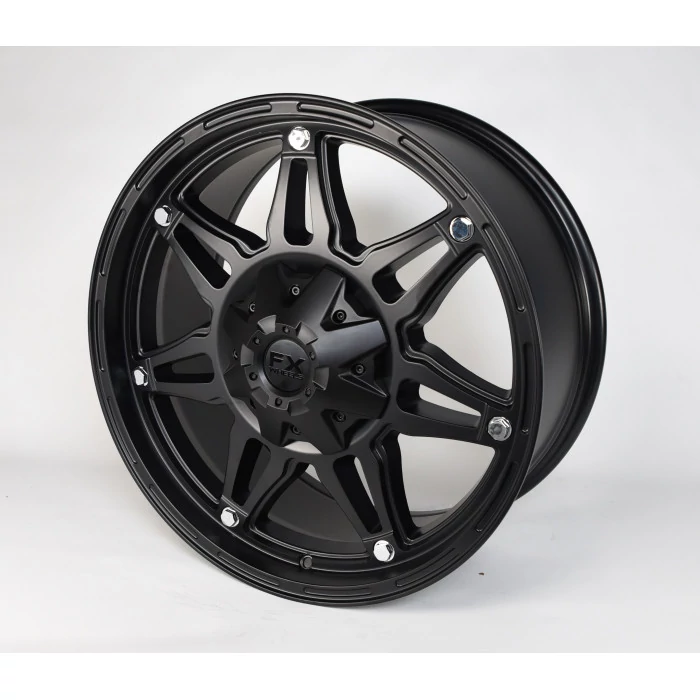 TrailFX® - FX14 Satin Black (Size: 18x9, Offset: 0mm, Bolt Pattern: 8x6.50 in, Backspacing: 5.06 in.)