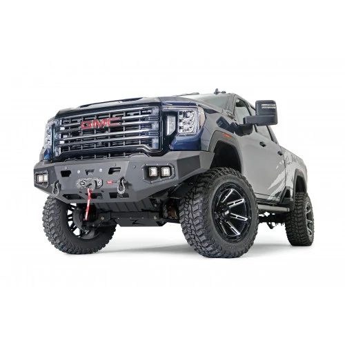 Warn® - Ascent HD Full Width Black Front Winch HD Bumper