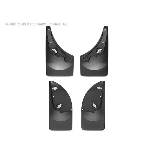 Weathertech® - DigitalFit Front & Rear Black No-Drill MudFlaps for Models without Fender Flares