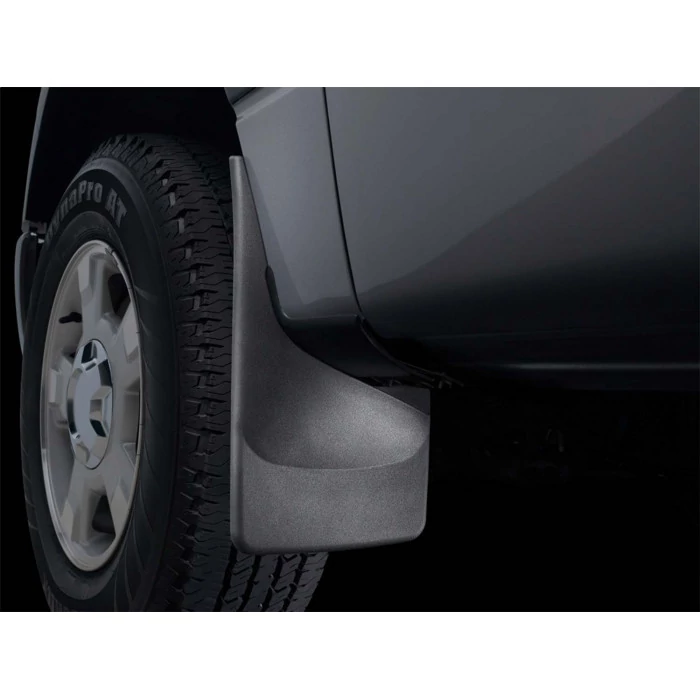 Weathertech® - DigitalFit Front & Rear Black No-Drill MudFlaps for Standard Side Bed Models with Single Rear Wheels and Fender Flares