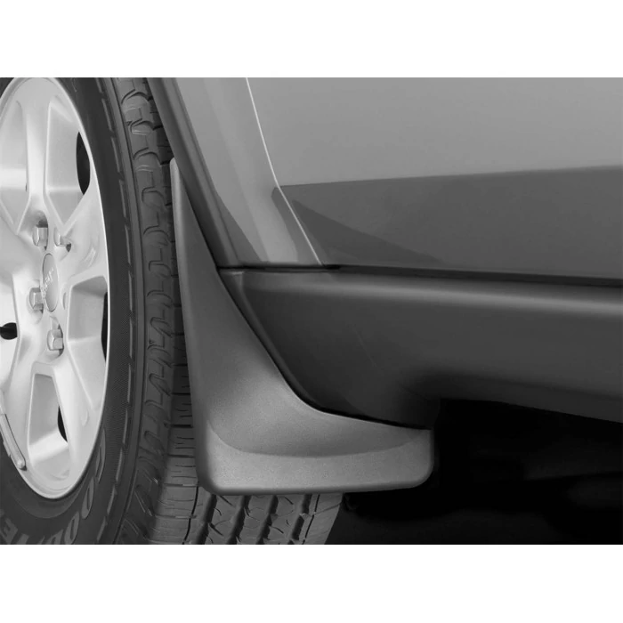 Weathertech® - DigitalFit Front Black No-Drill MudFlaps for Models with Lip Molding