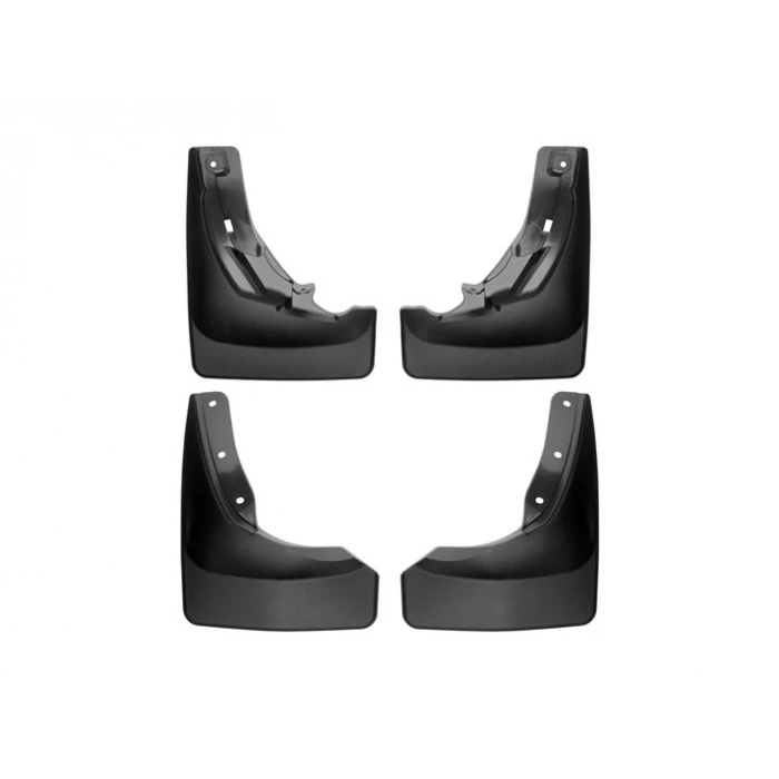 Weathertech® - DigitalFit Front & Rear Black No-Drill MudFlaps for Dually Models with Fender Flares