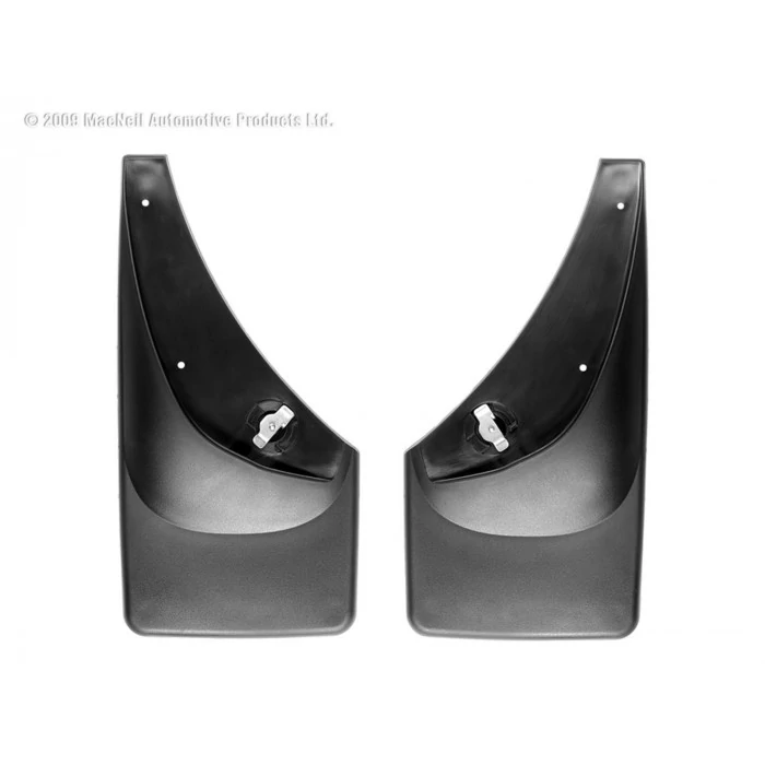 Weathertech® - DigitalFit Rear Black No-Drill MudFlaps for Standard Side Bed Models without Fender Flares