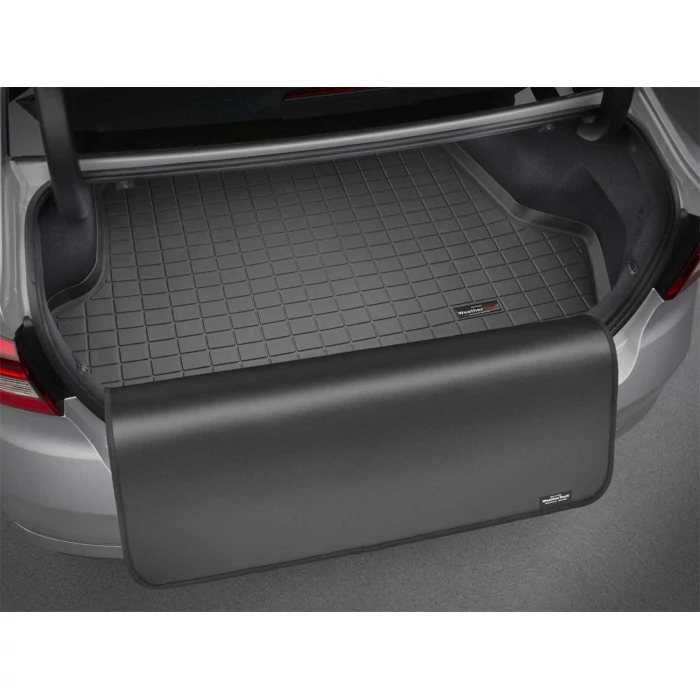 Weathertech® - Black Cargo Liner with Bumper Protector for Station Wagon Models with Triangular Storage Compartment