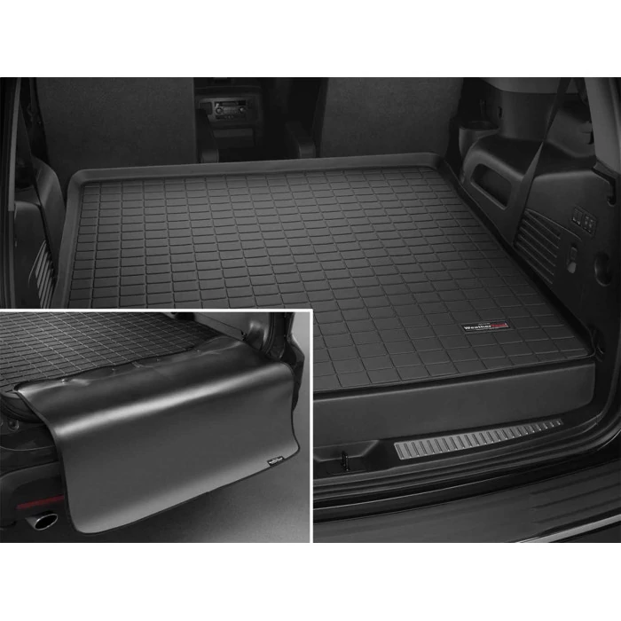 Weathertech® - Black Cargo Liner with Bumper Protector, Behind 2nd Row