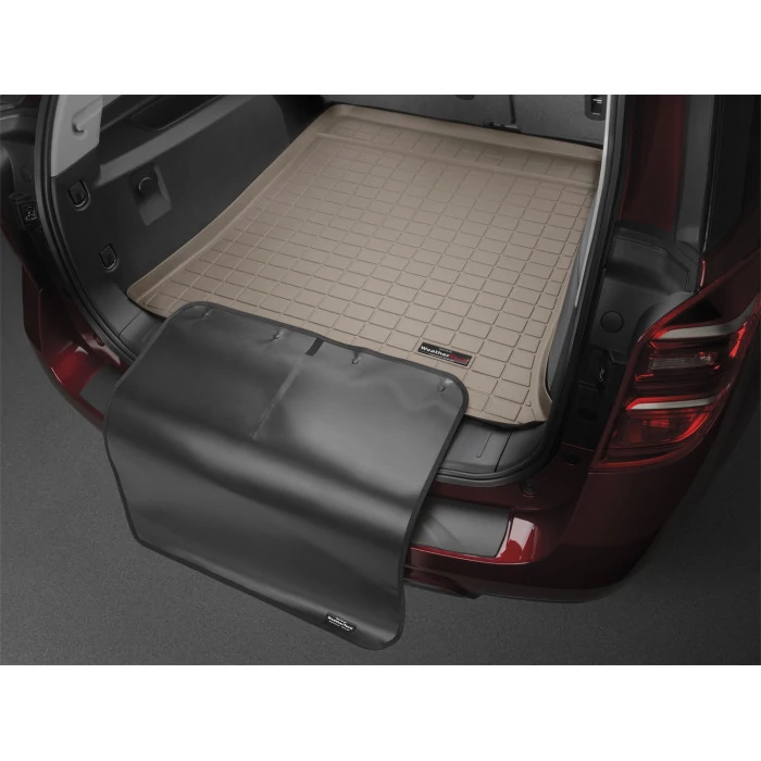 Weathertech® - Tan Cargo Liner with Black Bumper Protector, Behind 2nd Row Seating