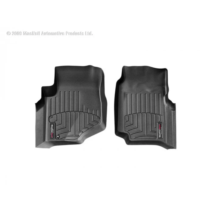 Weathertech® - DigitalFit 1st Row Black Floor Mats for Models with 2 Rows Of Seats