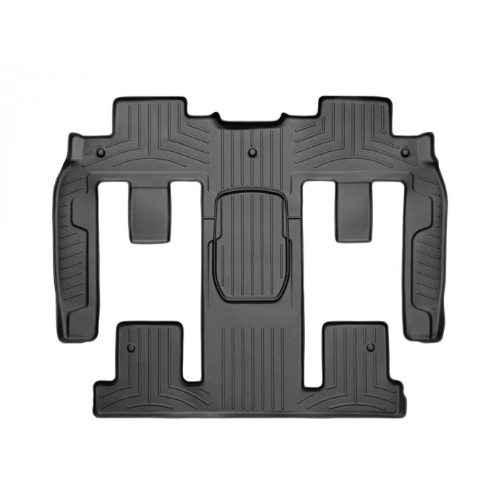 Weathertech® - DigitalFit 2nd & 3rd Row Black Floor Mats for Models with Rear Row Bucket Seat and 2nd Row Floor Console