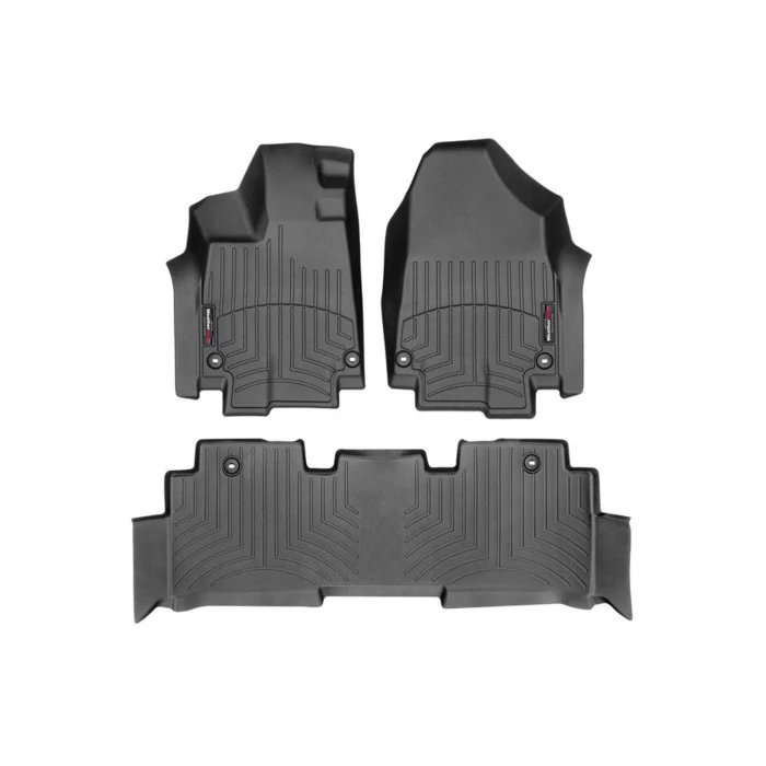 Weathertech® - DigitalFit 1st & 2nd Row Black Floor Mats