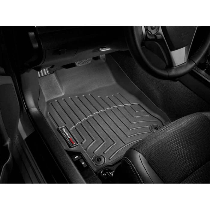 Weathertech® - DigitalFit 1st Row Black Floor Mats for Crew Cab/Extended Crew Cab Models with 1 Retention Hook