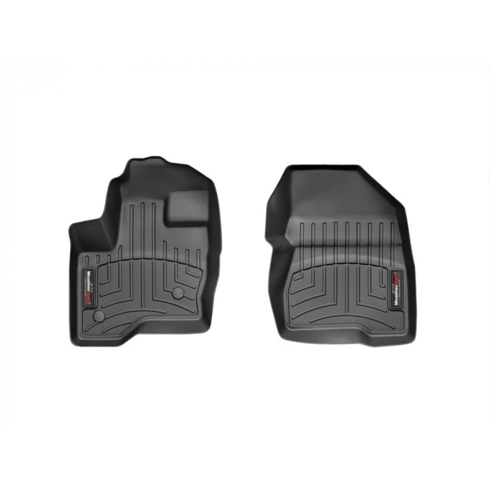 Weathertech® - DigitalFit 1st Row Black Floor Mats for Models with 2 Posts On The Driver Side