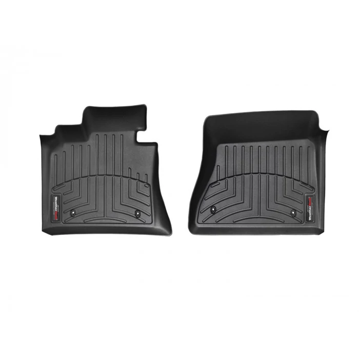 Weathertech® - DigitalFit 1st Row Black Floor Mats for Models with Automatic Dual Clutch Transmission