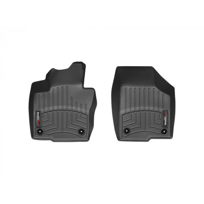 Weathertech® - DigitalFit 1st Row Black Floor Mats for Sedan (4 Door)/Convertible Models