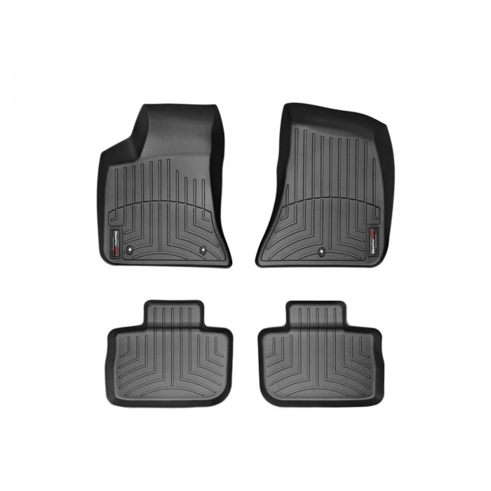 Weathertech® - DigitalFit 1st & 2nd Row Black Floor Mats for Rear Wheel Drive Models