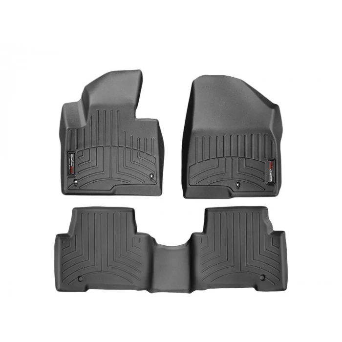 Weathertech® - DigitalFit 1st & 2nd Row Black Floor Mats for Models without Third Row Seat