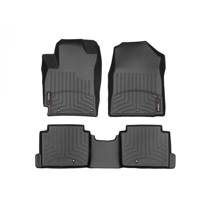 Weathertech® - DigitalFit 1st & 2nd Row Black Floor Mats