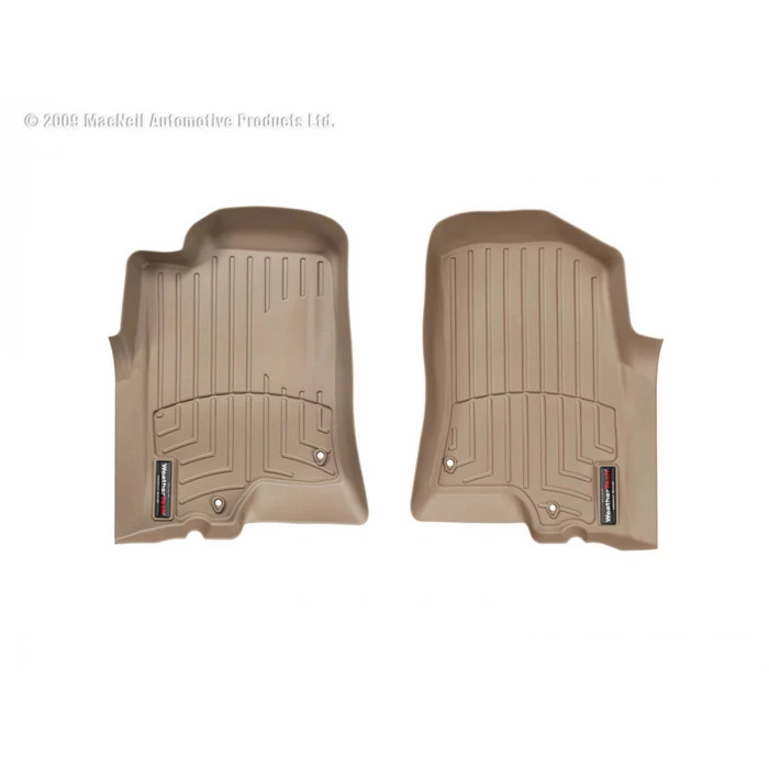 Weathertech® - DigitalFit 1st Row Tan Floor Mats for Models with 2 Retention Device On Drivers/Passengers Side