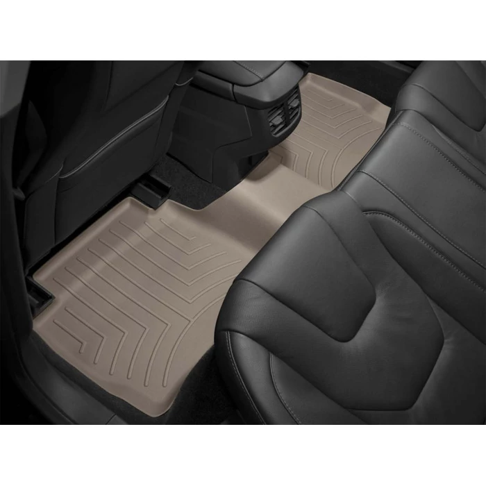 Weathertech® - DigitalFit 1st & 2nd Row Tan Floor Mats for Models with Rear Row Bench/Rear Row Bucket Seat with Console
