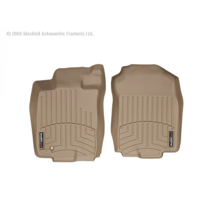 Weathertech® - DigitalFit 1st Row Tan Floor Mats for Models with Automatic Transmission