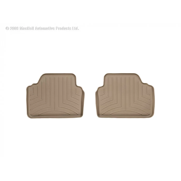 Weathertech® - DigitalFit 2nd Row Tan Floor Mats for Sedan (4 Door)/Station Wagon Models