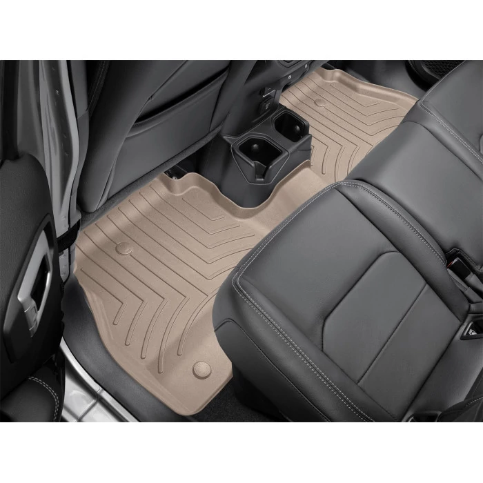 Weathertech® - Floorliner HP Rear Bucket 2nd Row Tan Floor Mat Set for Ford with console