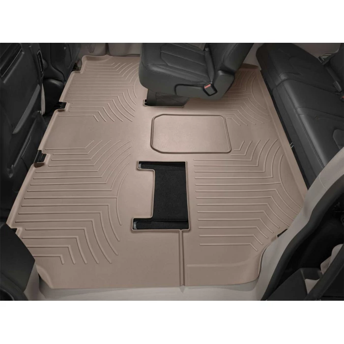 Weathertech® - DigitalFit 2nd Row Tan Floor Mats for Models with Rear Row Console