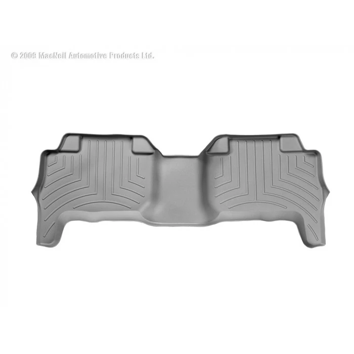 Weathertech® - DigitalFit 2nd Row Gray Floor Mats for Crew Cab Models with Automatic Transmission without Vinyl Flooring