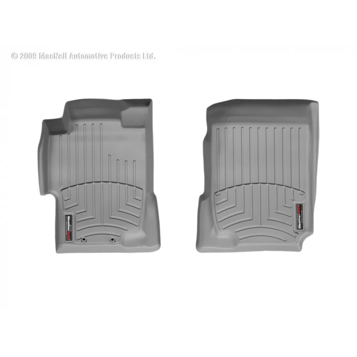 Weathertech® - DigitalFit 1st Row Gray Floor Mats for Coupe (2 Door)/Sedan (4 Door) Models with Automatic Transmission