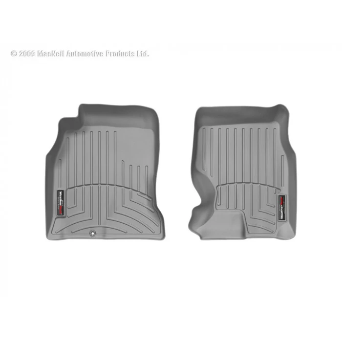 Weathertech® - DigitalFit 1st Row Gray Floor Mats for Rear Wheel Drive Models