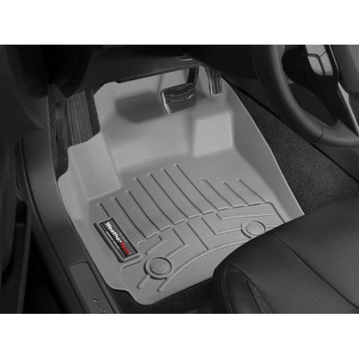 Weathertech® - DigitalFit 1st & 2nd Row Gray Floor Mats for Sedan (4 Door)/Hatchback Models