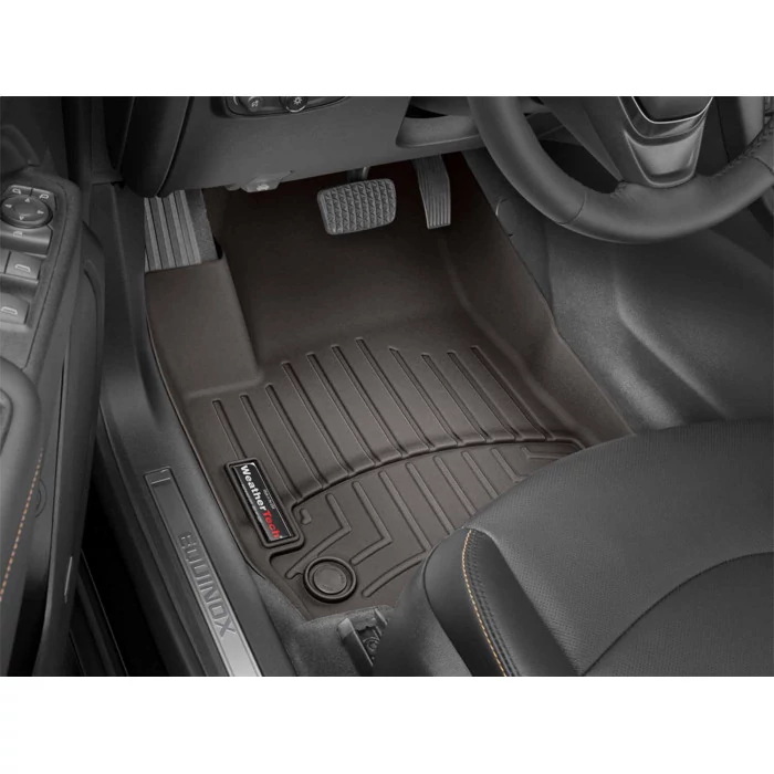 Weathertech® - DigitalFit 1st Row Cocoa Floor Mats for Models with Luggage Net