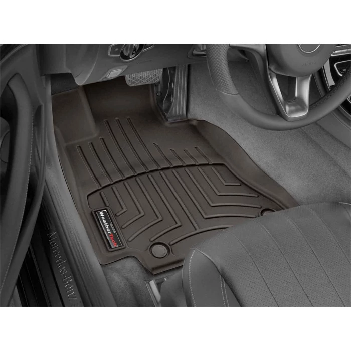 Weathertech® - DigitalFit 1st Row Cocoa Floor Mats for Models with Rear Executive Lounge Seating Package