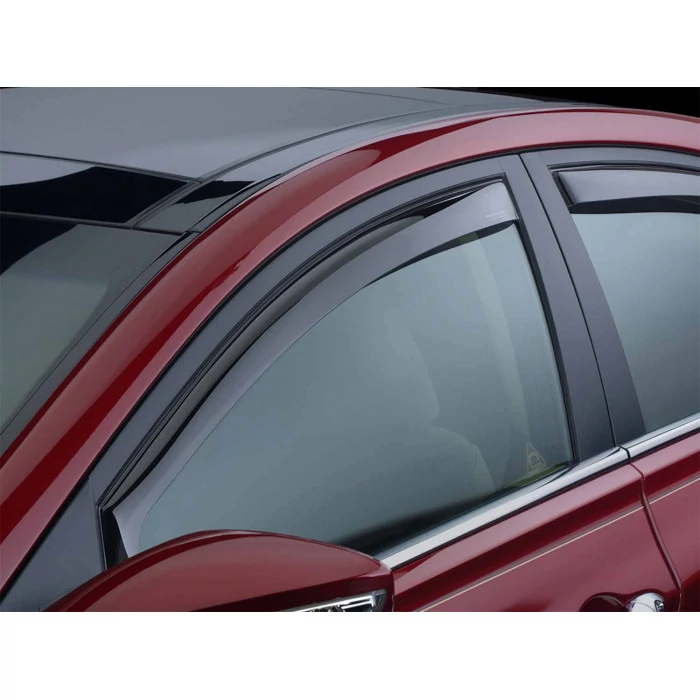 Weathertech® - Front Dark Tint Side Window Deflectors for Regular Cab Models