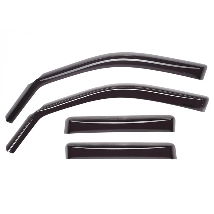 Weathertech® - Front/Rear Dark Tint Side Window Deflectors for Extended Cab Models