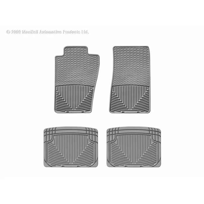 Weathertech® - All-Weather 1st & 2nd Row Gray Floor Mats for 4 Wheel Drive/Rear Wheel Drive Extended Cab/Crew Cab Models