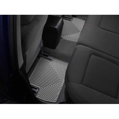 Weathertech® - All-Weather 1st & 2nd Row Gray Floor Mats for 4 Wheel Drive/Rear Wheel Drive Extended Cab/Crew Cab Models