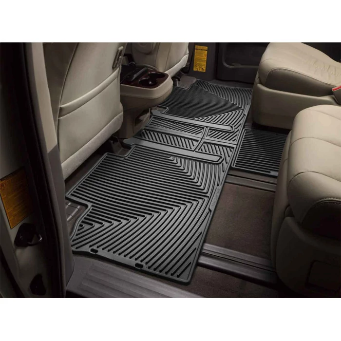 Weathertech® - All-Weather 2nd Row Black Floor Mats for Models with 8 Passenger Seating