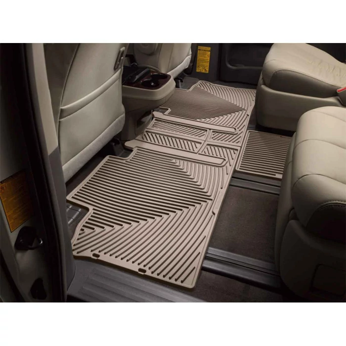 Weathertech® - All-Weather 2nd Row Tan Floor Mats for Models with 8 Passenger Seating
