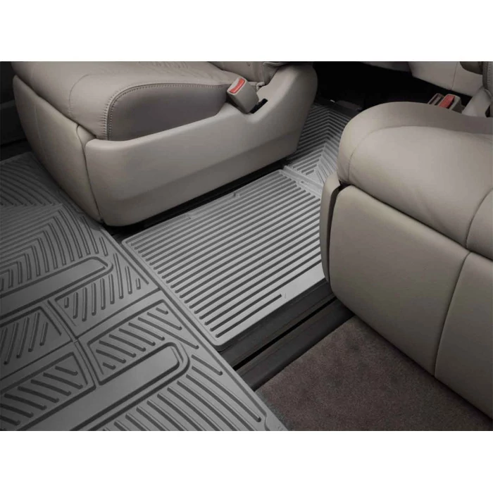 Weathertech® - All-Weather Center Aisle Gray Floor Mats for Models with 7 Passenger Seating