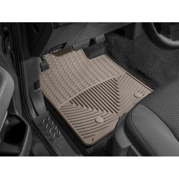 Weathertech® - All-Weather 1st Row Tan Floor Mats for Regular Cab/Extended Cab/Convertible/Sedan (4 Door) Models with Video System