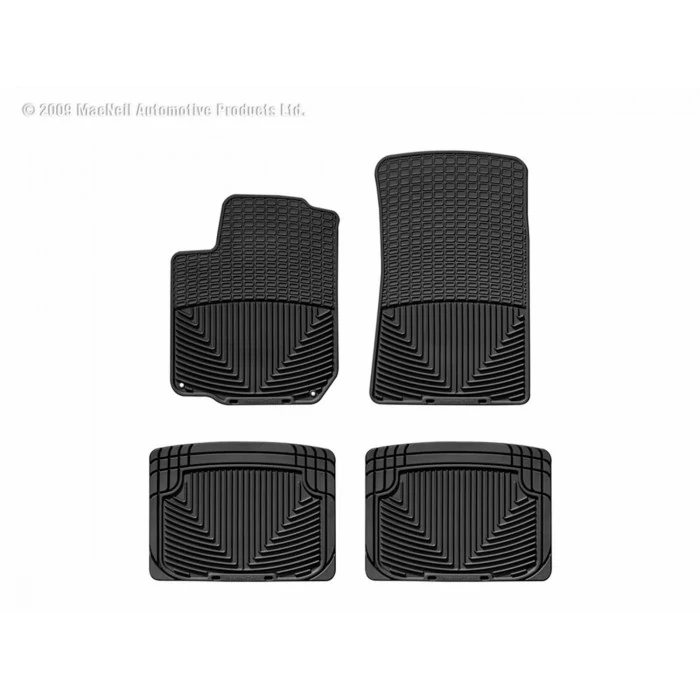 Weathertech® - All-Weather 1st & 2nd Row Black Floor Mats for Crew Cab Models