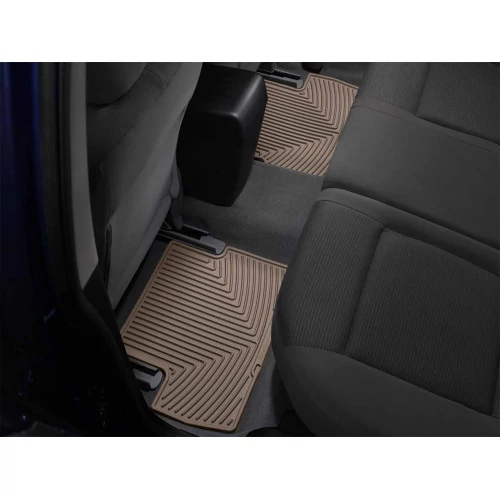 Weathertech® - All-Weather 1st & 2nd Row Tan Floor Mats for Crew Cab Models