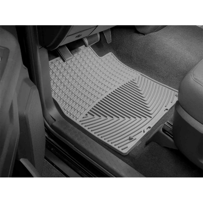 Weathertech® - All-Weather 1st Row Gray Floor Mats for Crew Cab/Extended Cab/Regular Cab/Extended Crew Cab Models with Passenger Side Retention Device